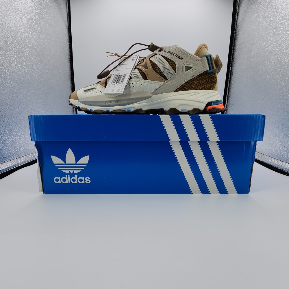 Adidas Hyperturf Adventure Shoes Mens Sz‎ 8 Magic Beige Off White Gum NEW in Box - Picture 13 of 13